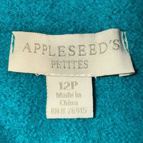 Appleseeds Teal Women's peacoat. Size 12P. GUC. - Picture 7 of 9
